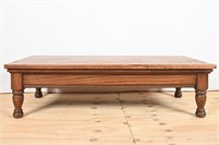 Antique Oak Turned Leg Coffee Table