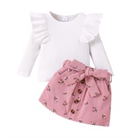 P4180  PatPat Girl Outfit Sets 18M-6T Pink