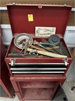 Small 3 Drawer Tool Box w/ Contents & Lower