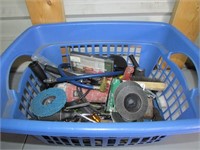 Laundry Basket Full of Various Tools