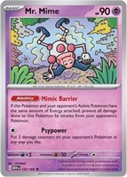 Mr. Mime 122/165 R sv2a Pokemon 151 Card Game Japa