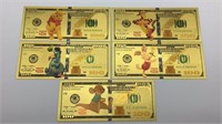 Winnie the Pooh Collectible Gold Bills