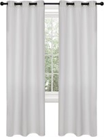 NEW $40 Grey Blackout Curtains Pair