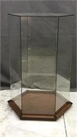 Octagon Plexiglass Display Case W/ Base