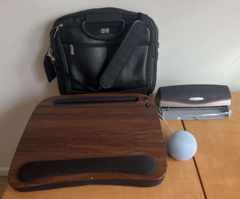 Laptop Tray and Bag, Speaker and Hole Punch