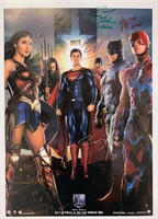 Gal Gadot Autograph Justice League Poster