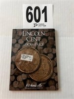 Partial Book Lincoln Pennies 1909-1940