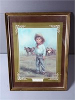 Vel Miller Cowboy Framed Print