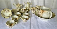 Large Lot of Antique RS Prussia Floral Porcelain
