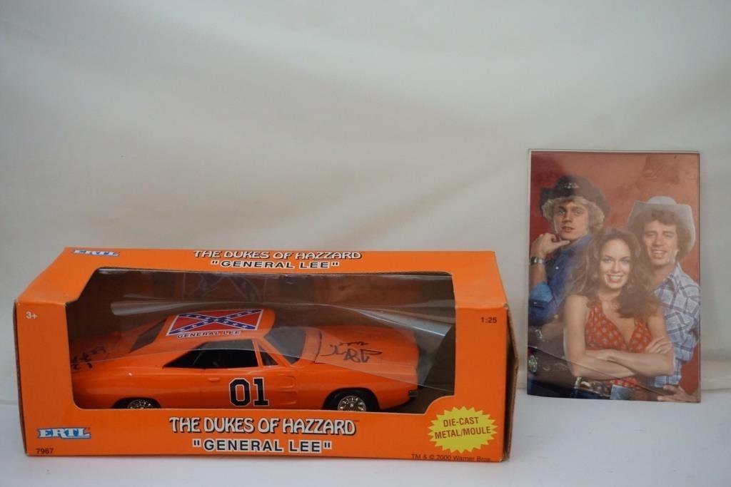 Dukes Of Hazard General Lee Signed and Photo