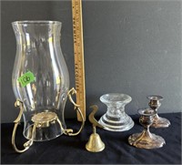 Candle holders and bell