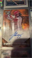 Bowman Sterling Joshua Baez orange refractor auto