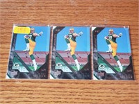 Lot of three Jordy Nelson rookie cards Packers