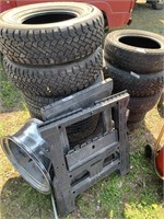 Large lot with different size tires,  snow radial