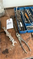 Assorted Tools, Drill Bits, Pliers, Wrenches