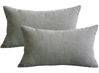 Lutanky Corduroy Cushion Covers (Pack of 2) S