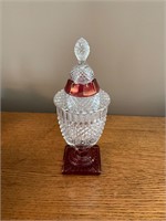 Ruby Red candy dish