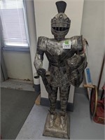 Tin Knight Statue - 64"