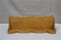 Wood shelf, 25 X 6 X 8.5"H