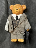 Executive Ceramic Teddy Bear Figurine
