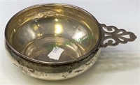 Sterling silver porringer bowl with 4 inch