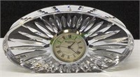 Waterford crystal battery operated desk clock -