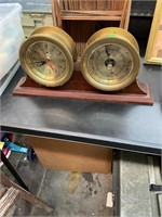 Nautical Clock and Barometer Set