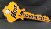 32" Ilco Keys Aluminum Sign double sided