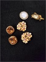 Christian Dior clip-on earrings with two vintage
