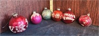 Set of 6 vintage Christmas Ornaments