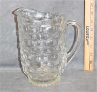 FOSTORIA AMERICAN CLEAR GLASS 8" WATER PITCHER
