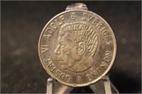 1953 Sweden 2 Kroner Silver Coin