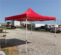 Pop-Up Canopy and Tarp/Portable Water Tank