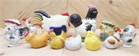 Ceramic Chickens & Roosters: See Photos