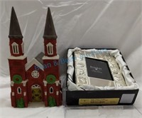 Department 56 Church and baby frame