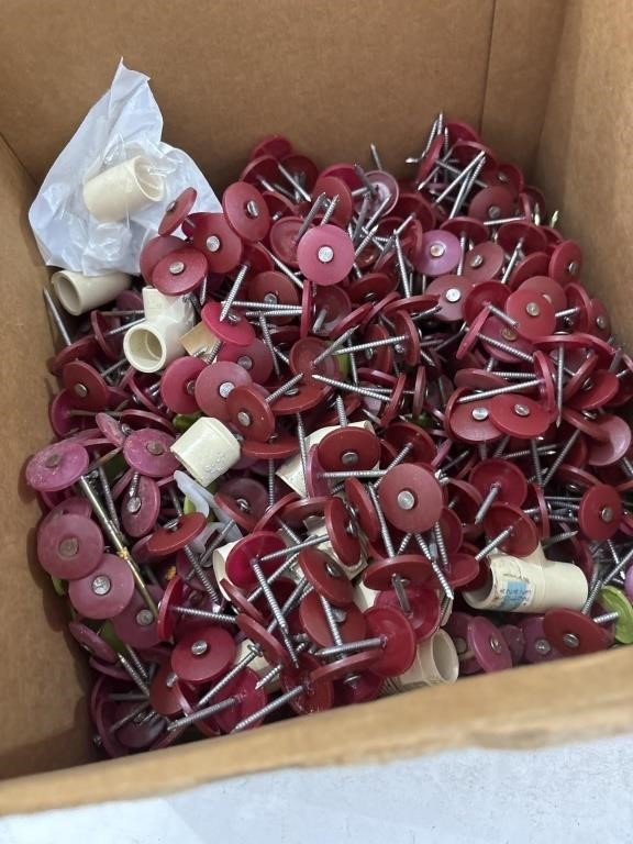 Box of Plastic Cap Nails