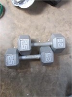 25 lb Hand Weights