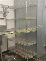 Metal rack, 5 shelves