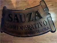Sauza Conmemorativo Tequila Metal Bar Sign