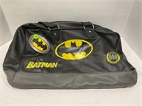 Batman, heavy leather duffel bag