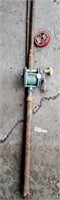 Ocean City 922 fishing reel on antique fishing rod