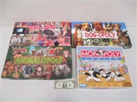 4 Monopoly Themed Board Games - QVC Edition,