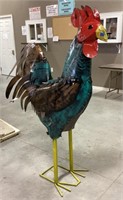 Rooster tin-outdoor decor-64 in tall