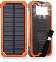Friengood Solar Charger Power Bank-ORANGE