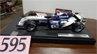 BMW FW26 HOT WHEELS RACE CAR ON STAND 12 IN