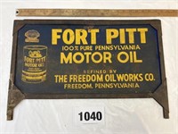 Fort Pitt Motor Oil Metal Sign,