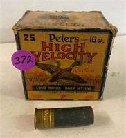 Peters 16 Gauge Vintage Box -  11 shells