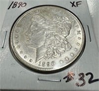 1890 Morgan Dollar - XF (Cleaned)