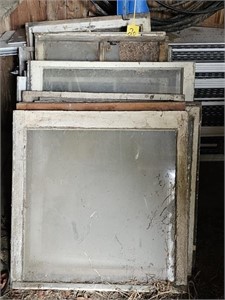 Variety of old wood frame windows
