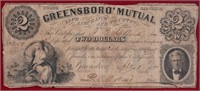 1861 Greensboro Mutual $2